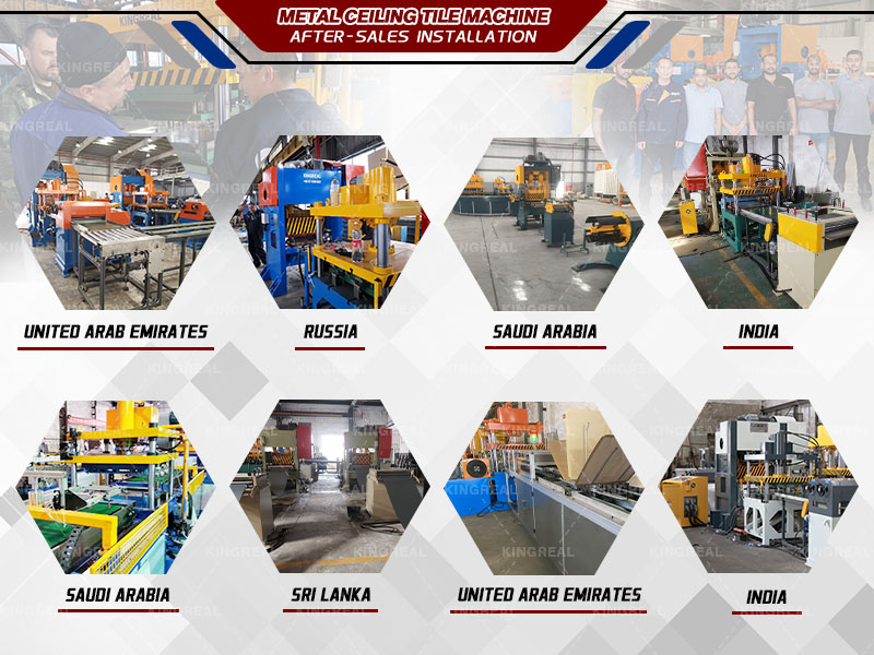 steel ceiling tiles machine project