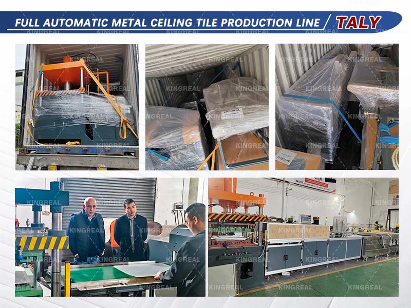 aluminum ceiling panels machine shipment
