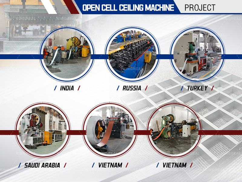 open cell metal ceiling machine