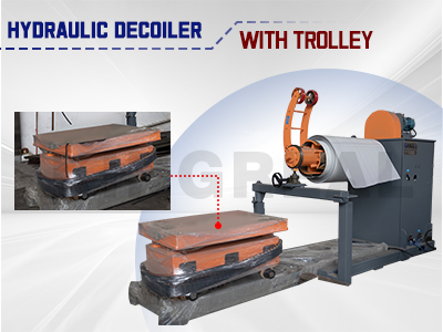 hydraulic decoiler trolley