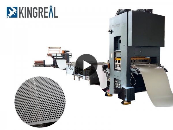 Perforated Punching Machine With Rewinder