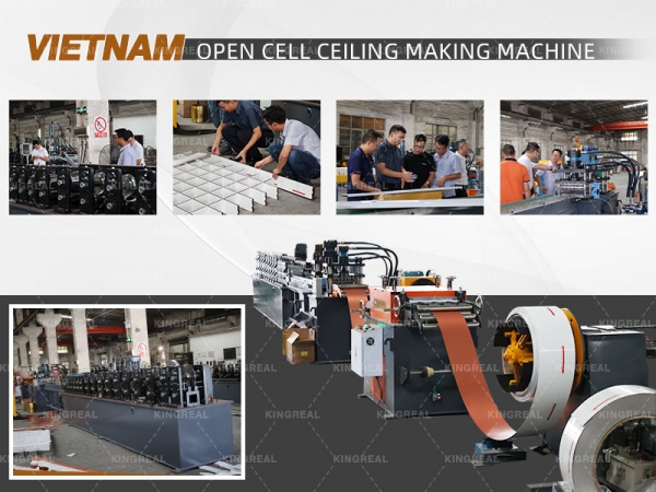 Vietnam Customer Visit KINGREAL Factory -- Grilyato Ceiling Making Machine
