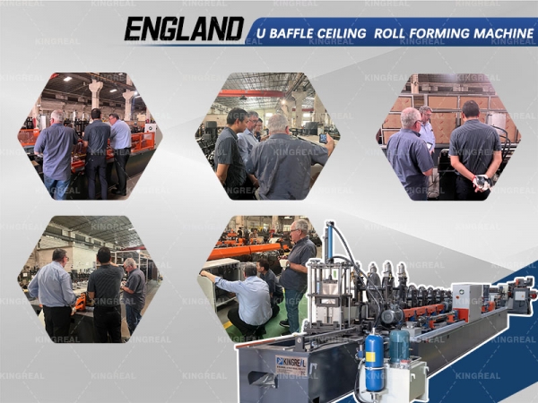 England Customers Visit -- Baffle Ceiling Making Machine