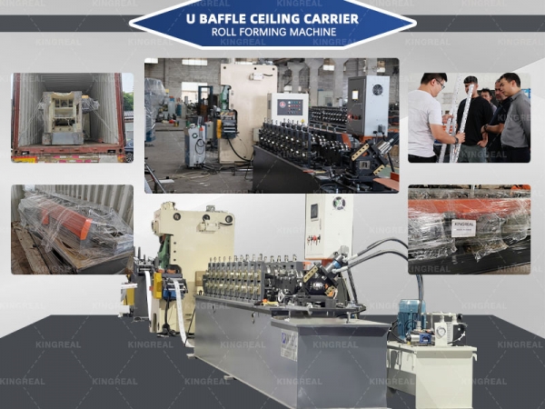 KINGREAL Case: Baffle Ceiling Carrier Roll Forming Machine