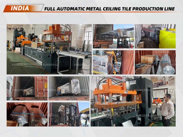 Full Auto Suspended Metal Ceiling Production Line Successfully Shipped to India