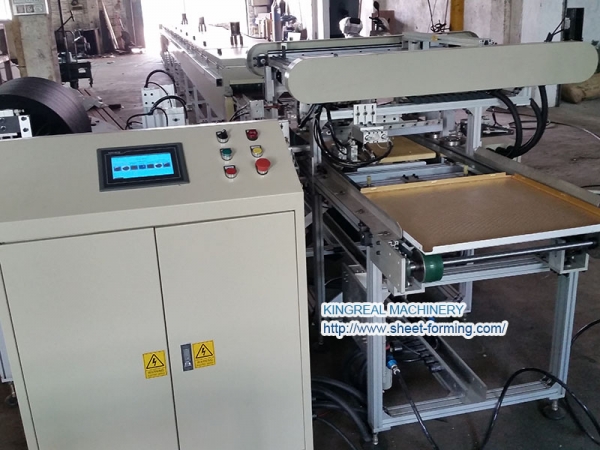 UAE Project 600X600mm Non-woven fleece Glue Machine for perforated Ceiling Tile