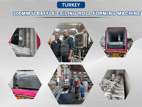 KINGREAL Metal Baffle Ceiling Production Line Shipping To Turkey
