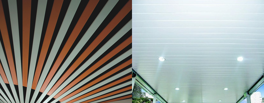 application of S300 linear strip ceiling