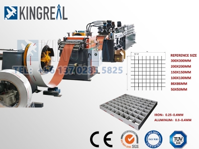 2023 New Design Customized Open Cell Ceiling Grill Machine