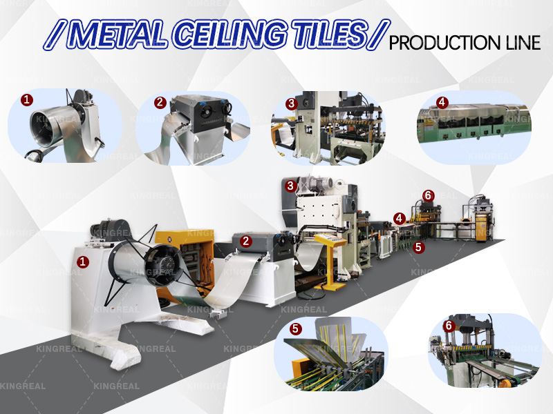 metal ceiling tile making machine