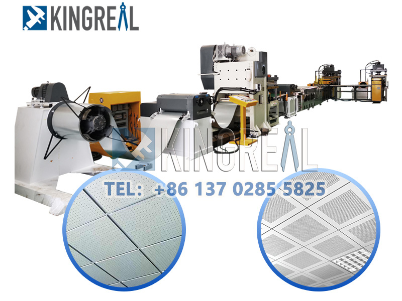 automatic perforated ceiling tiles machine