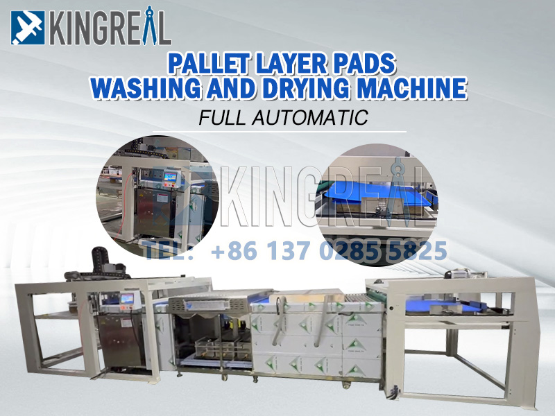 pallet layer pads cleaning machine