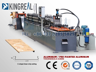Sespened Ceiling Linear Strip Ceiling Roll Forming Machine